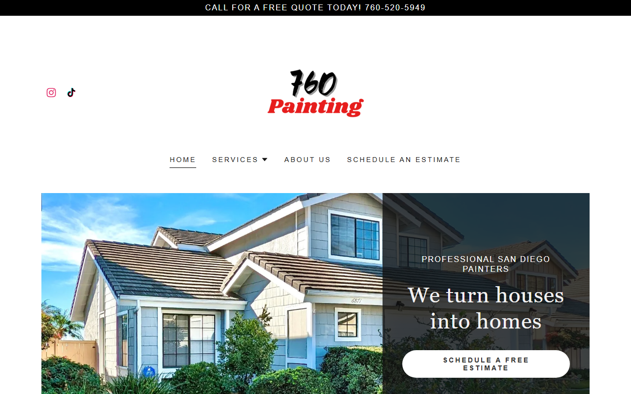 760painting.com screenshot