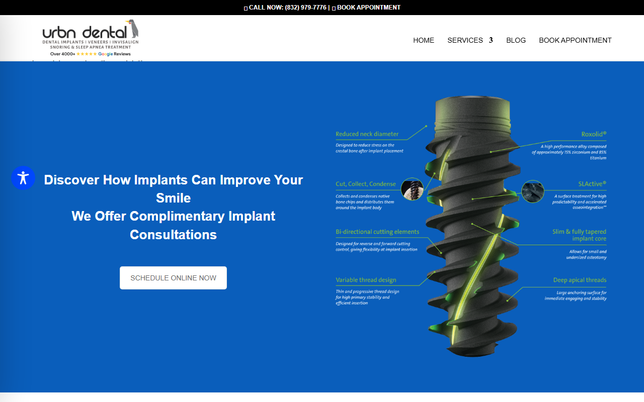 77042dentist.com screenshot