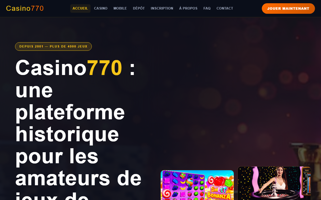 770casino-france.com screenshot