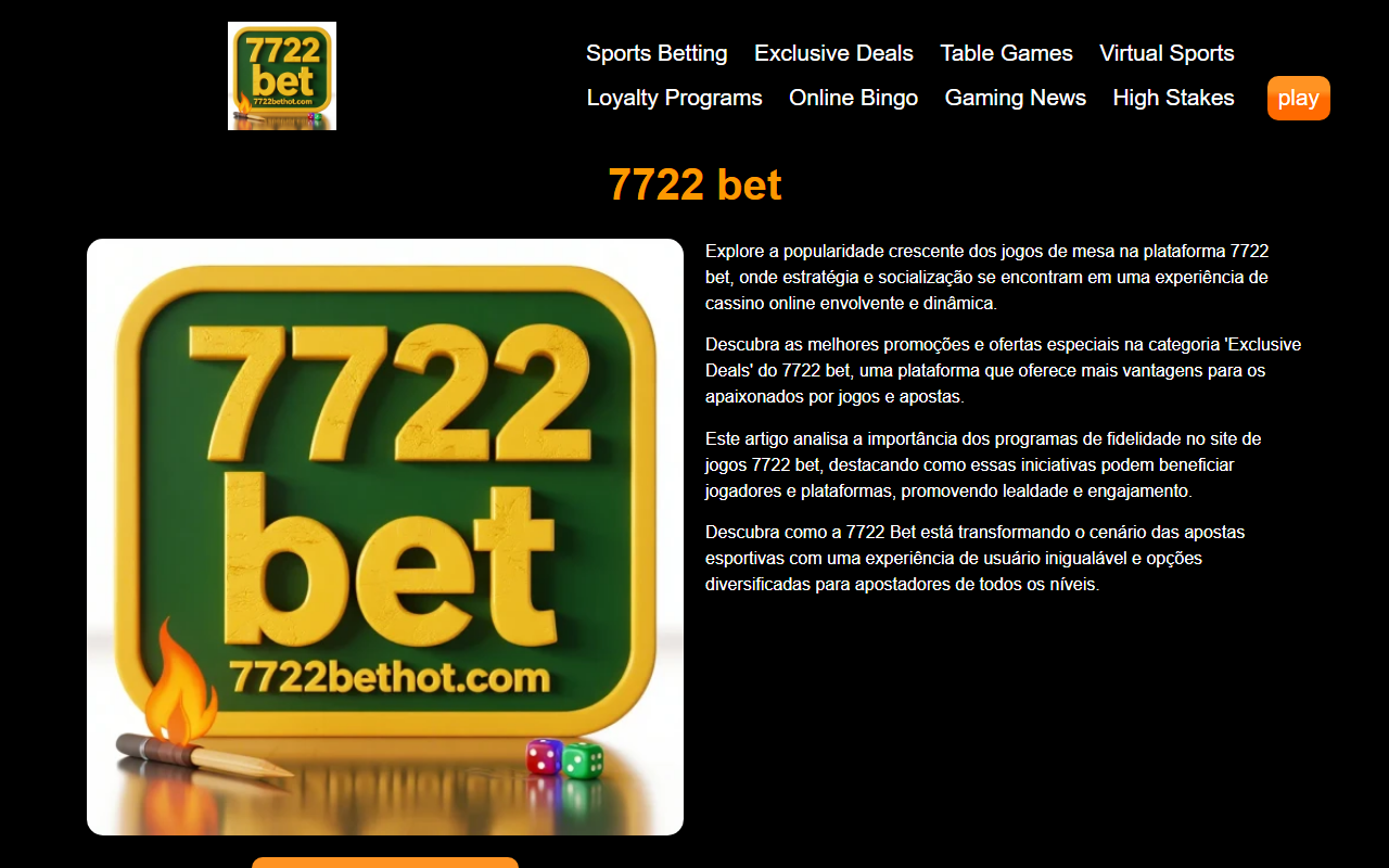 7722bethot.com screenshot