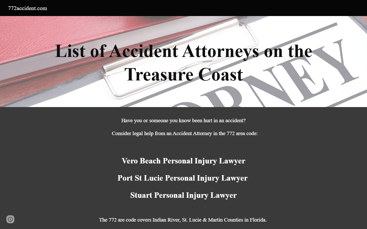 772accident.com screenshot