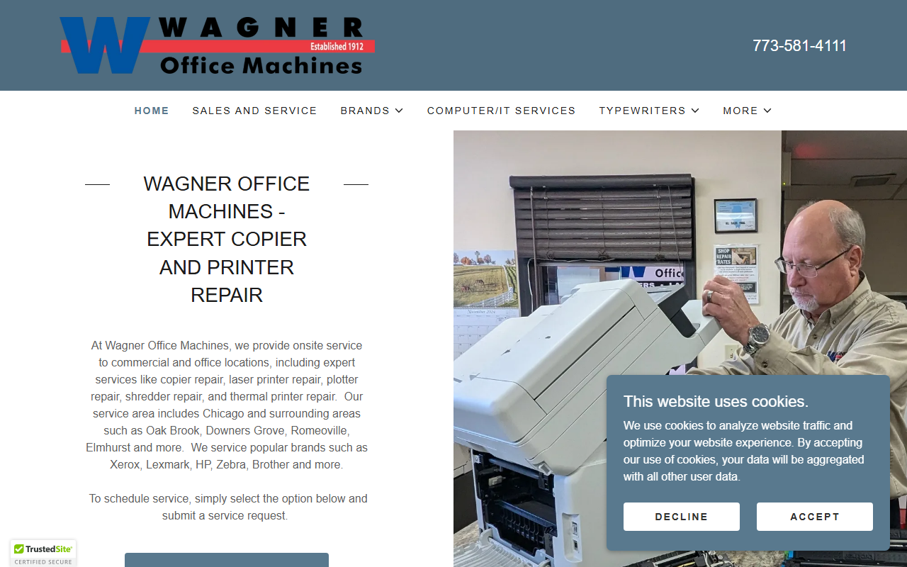 773copiers.com screenshot