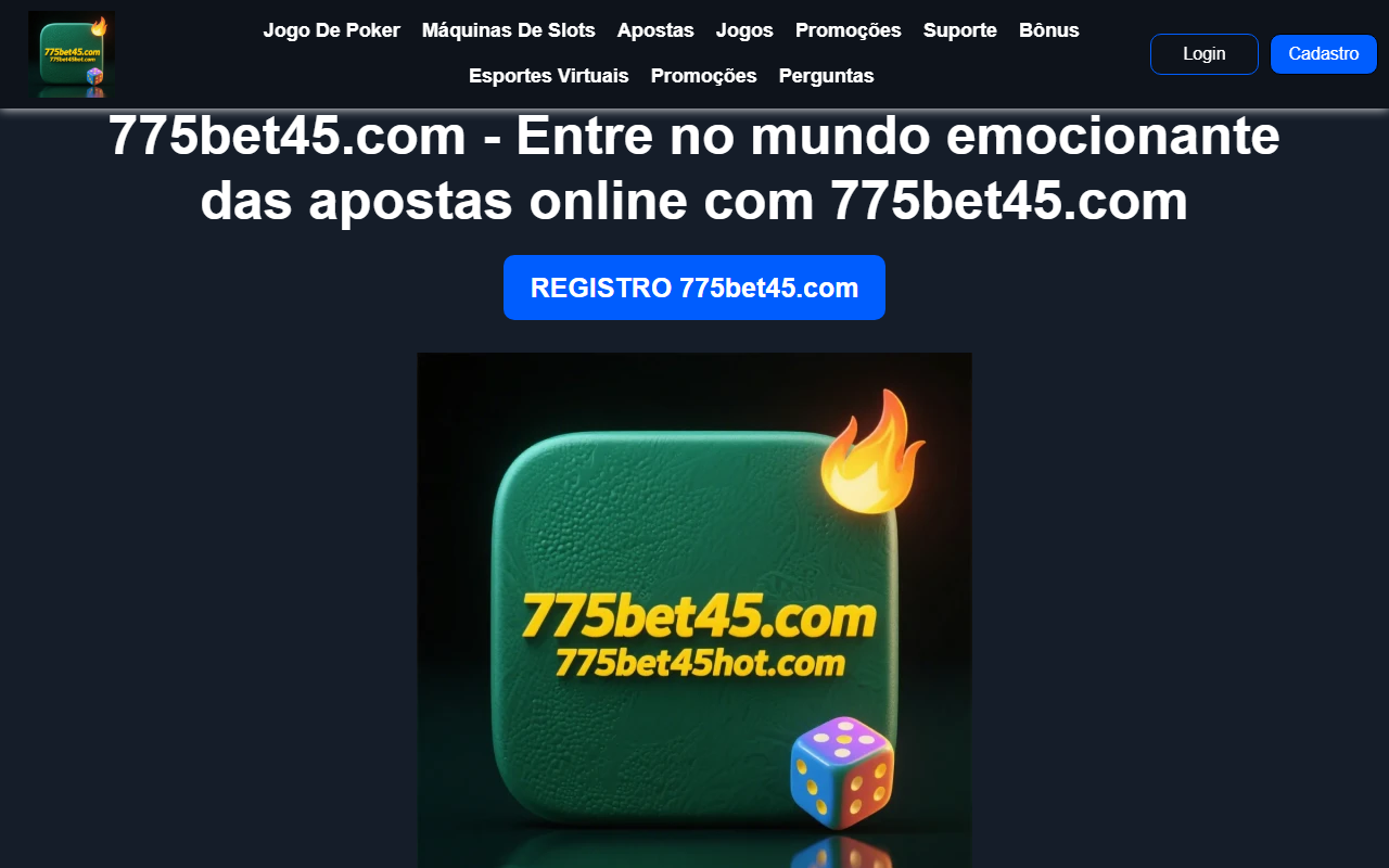 775bet45hot.com screenshot