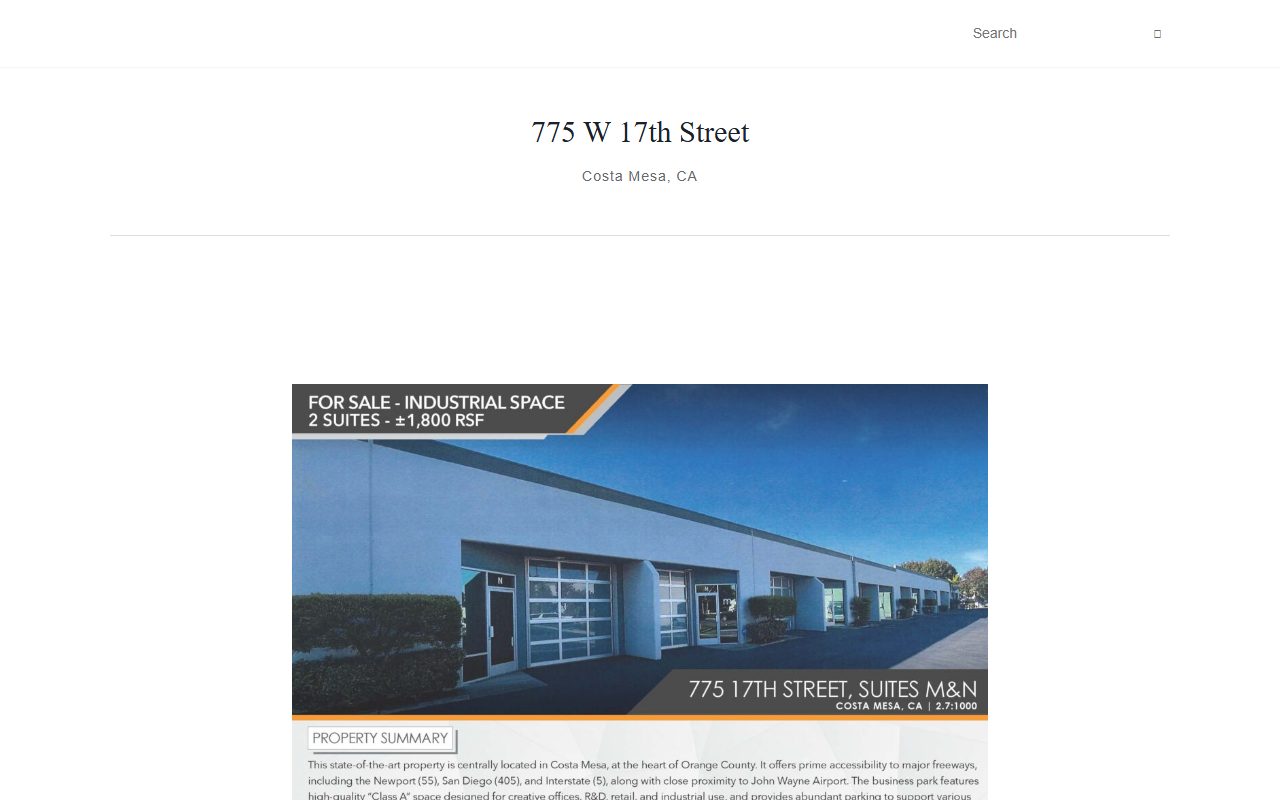 775west17th.com screenshot