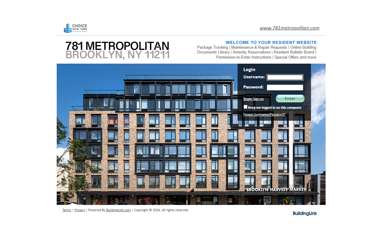 781metropolitan.com screenshot