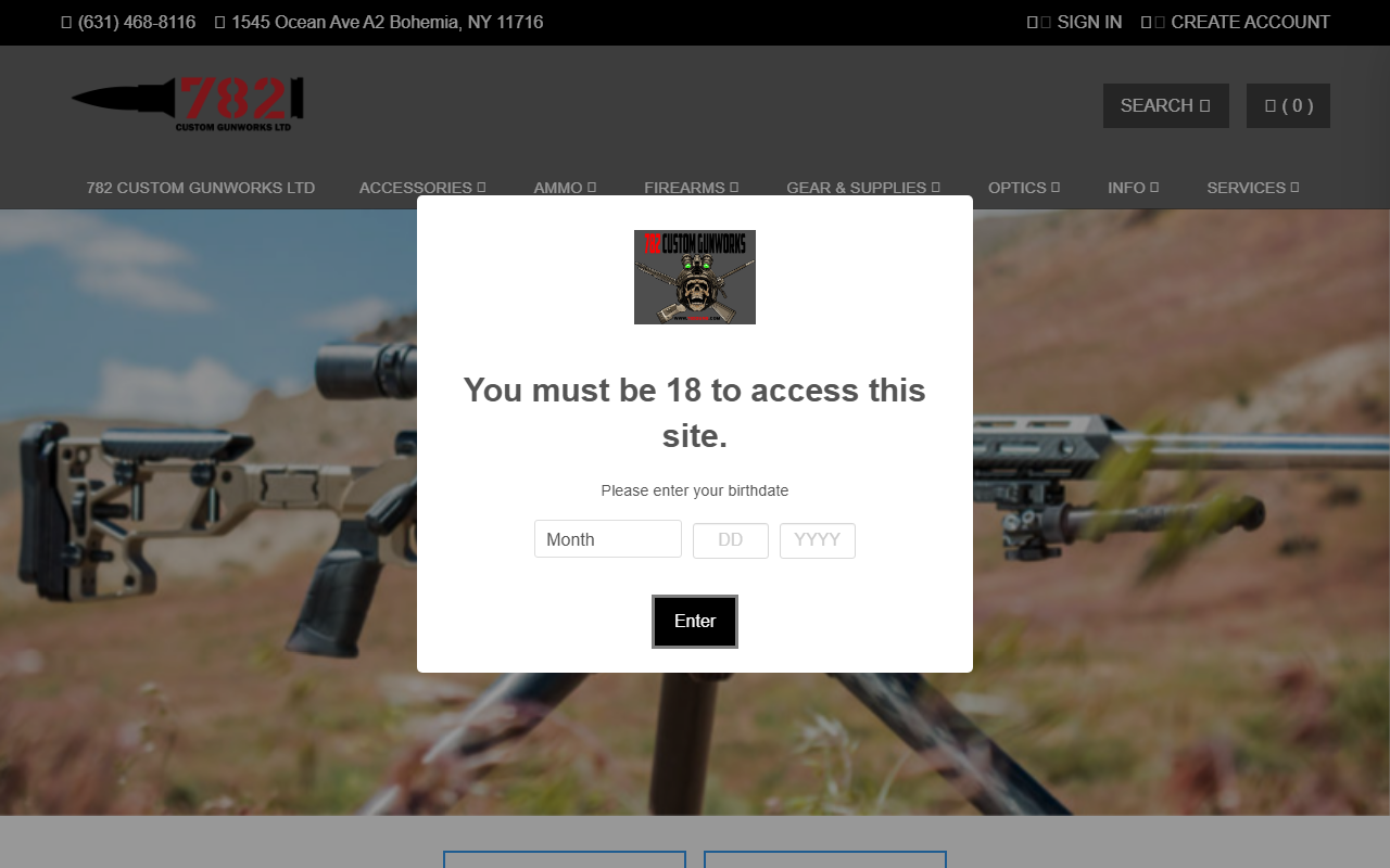782customs.com screenshot