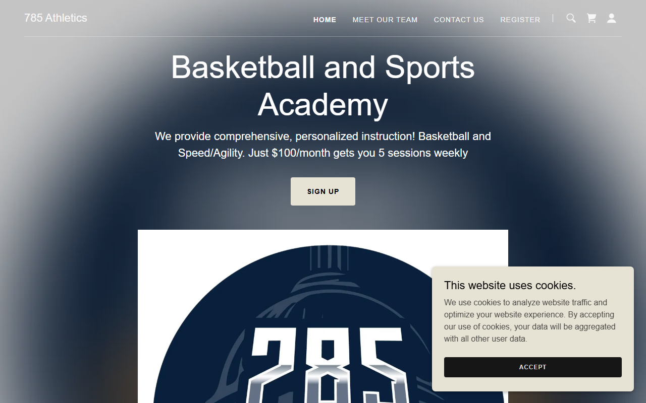 785athletics.com screenshot