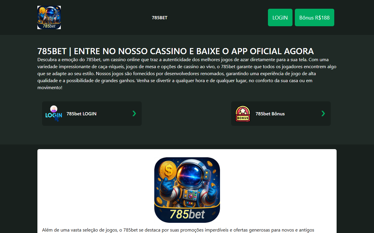 785bet785bet.com screenshot