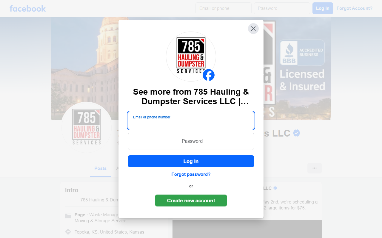 785hauling.com screenshot