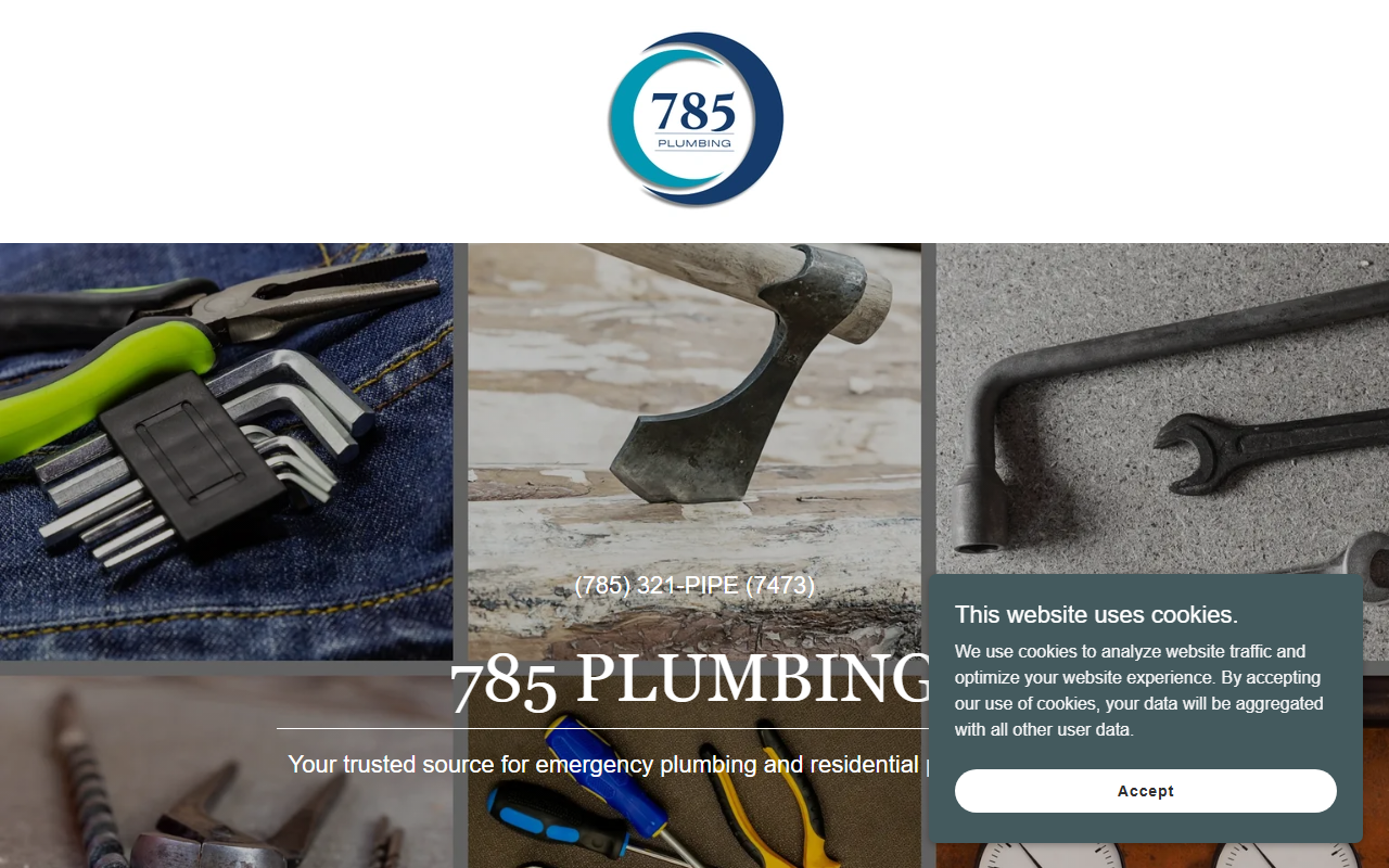 785plumbing.com screenshot