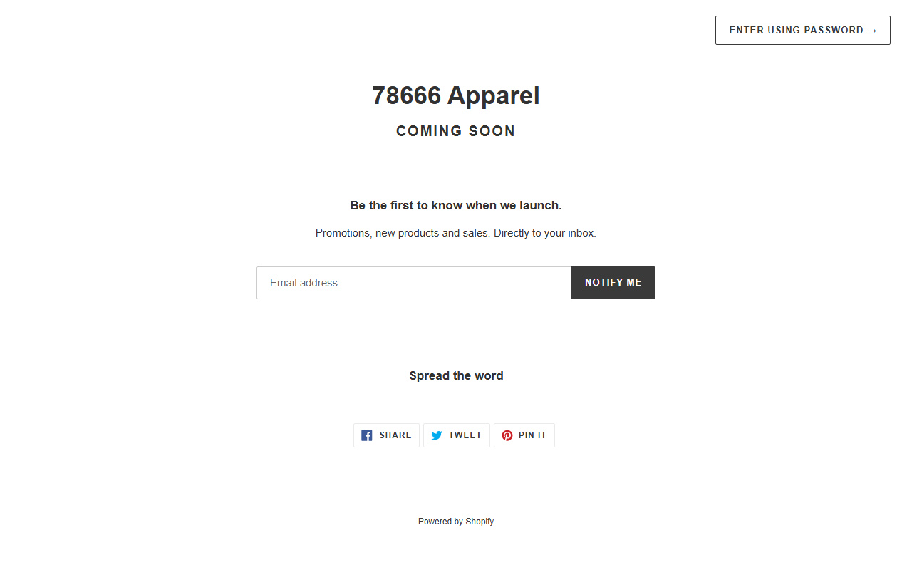 78666apparel.com screenshot