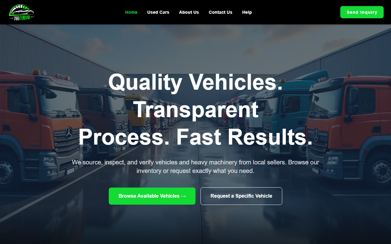 786automobiles.com screenshot