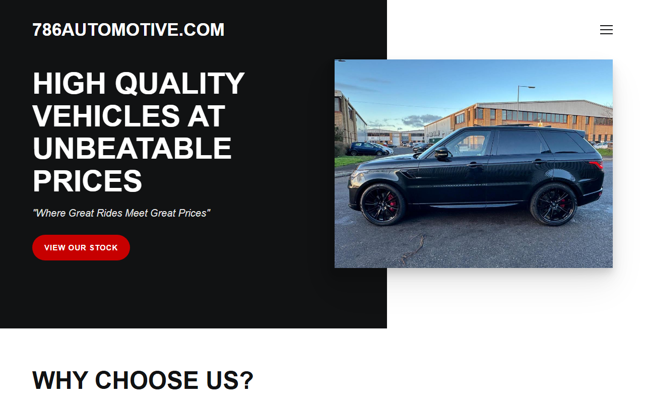 786automotive.com screenshot