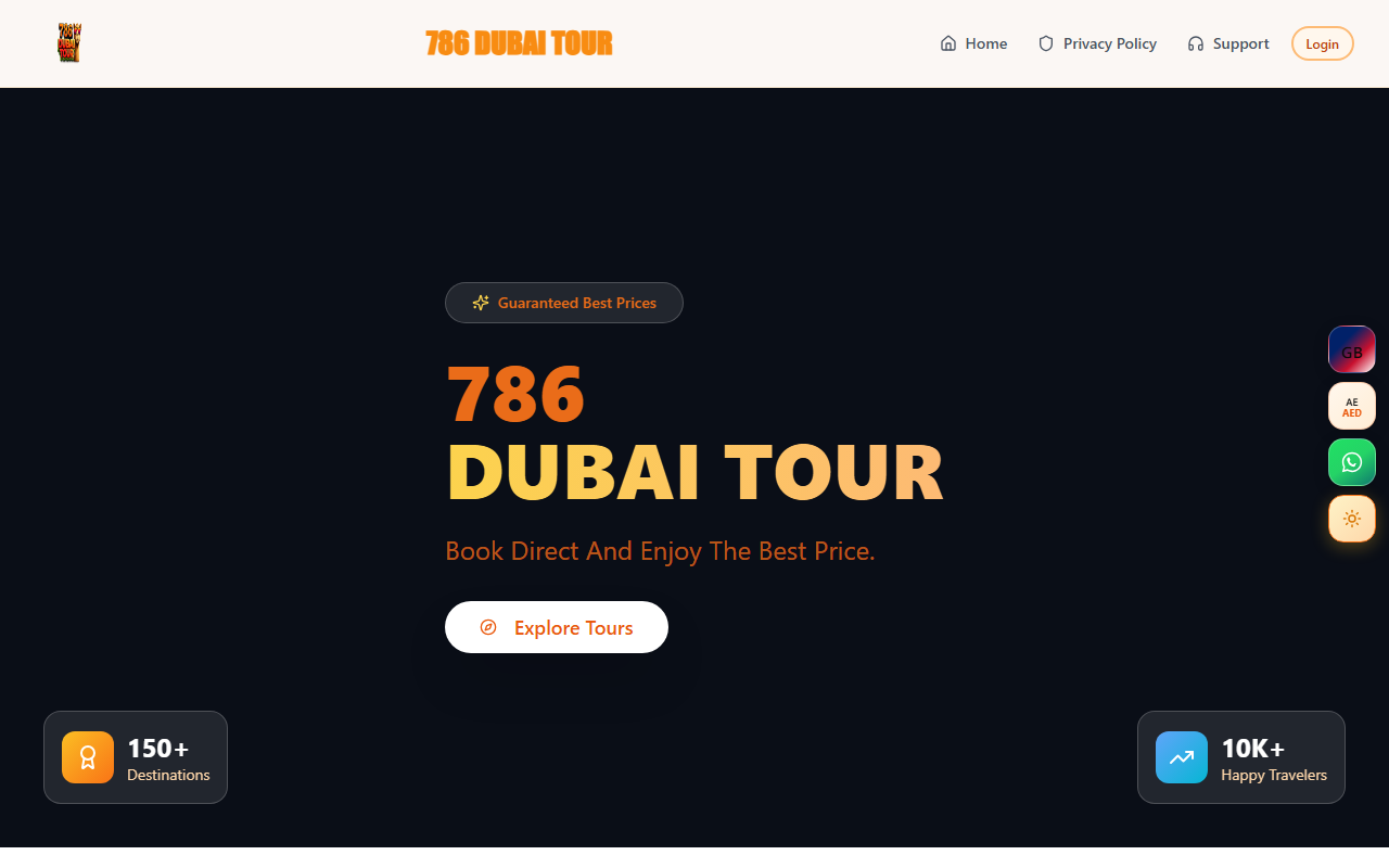 786dubaitour.com screenshot