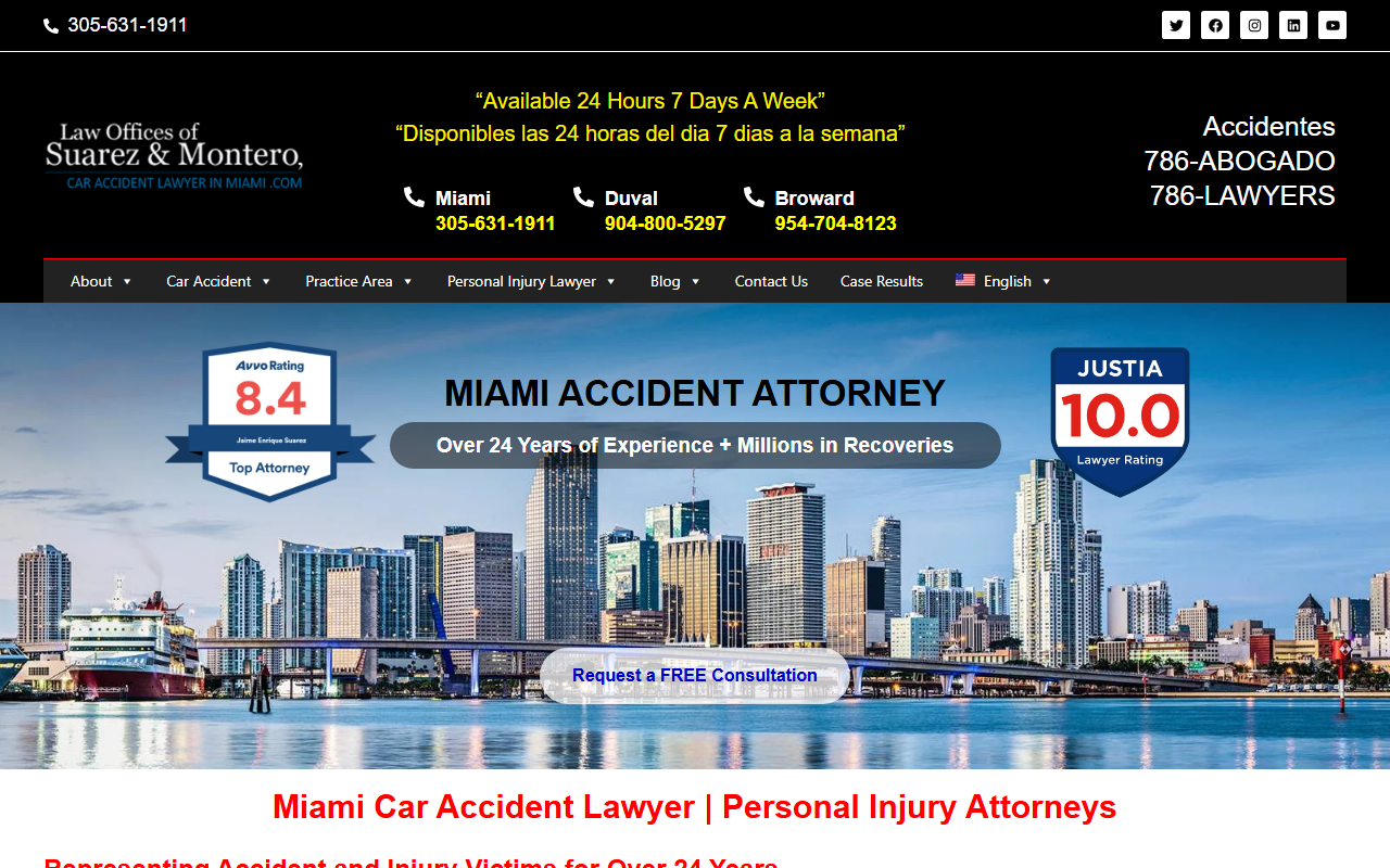 786lawfirm.com screenshot