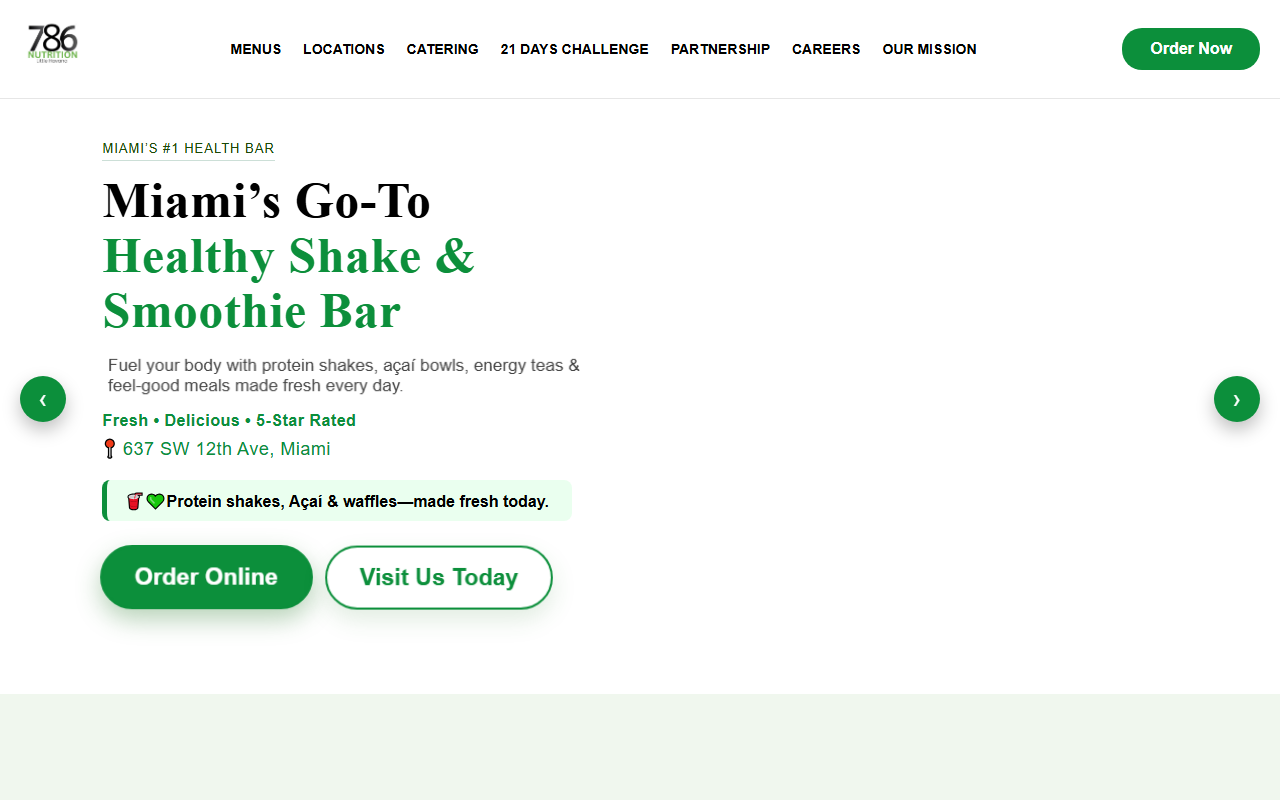 786nutrition.com screenshot