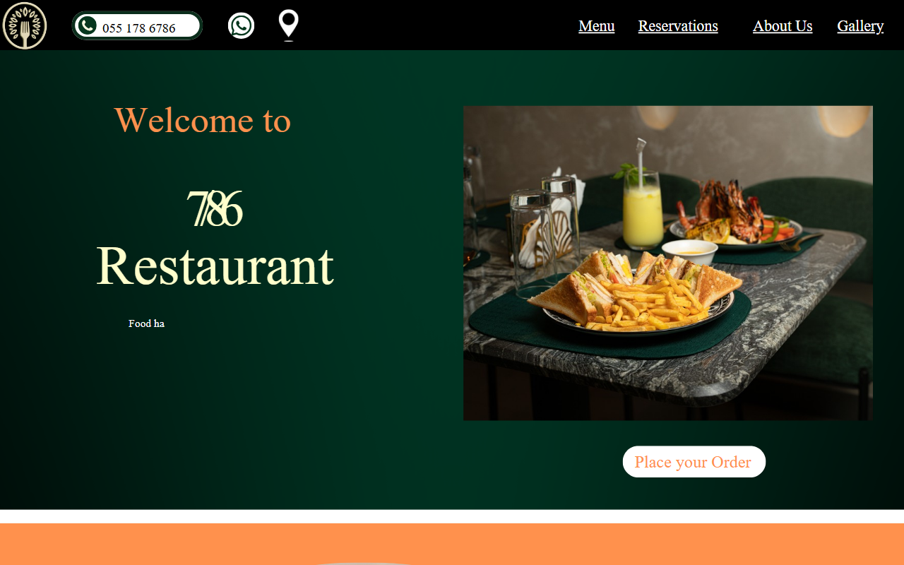 786restaurantgh.com screenshot