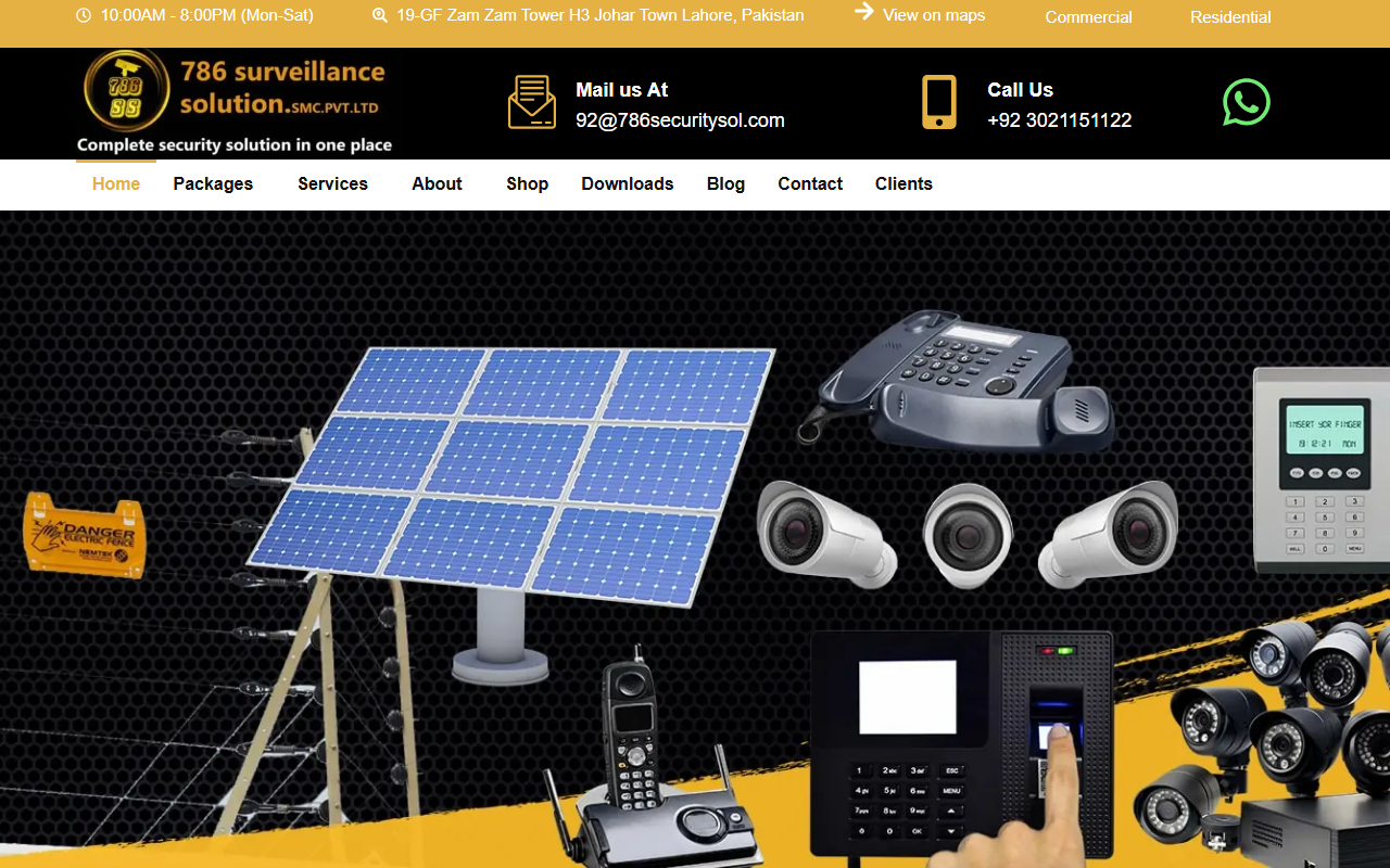 786securitysol.com screenshot