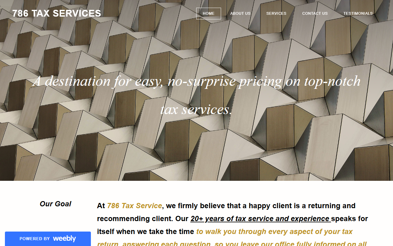 786taxservice.com screenshot