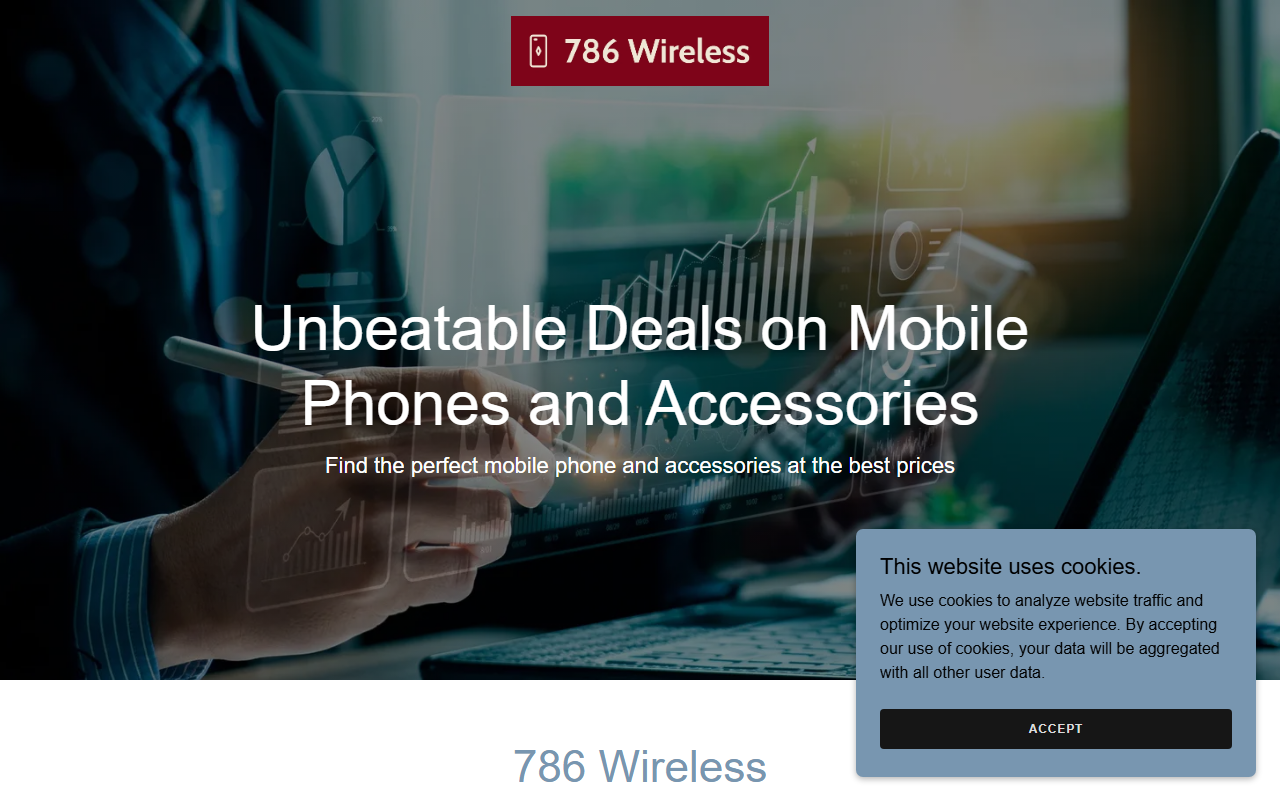 786wirelessinc.com screenshot