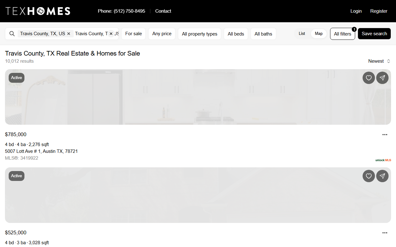 78738homes.com screenshot