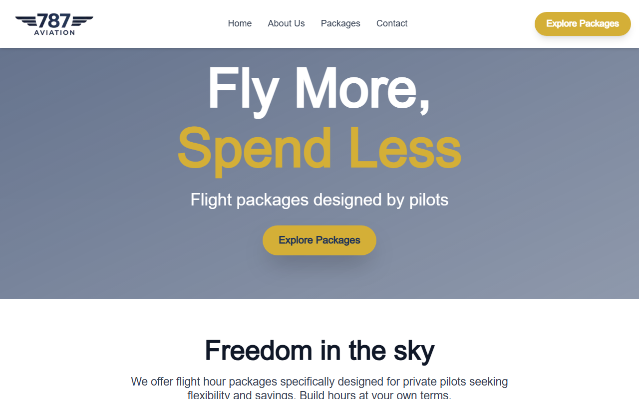 787aviation.com screenshot