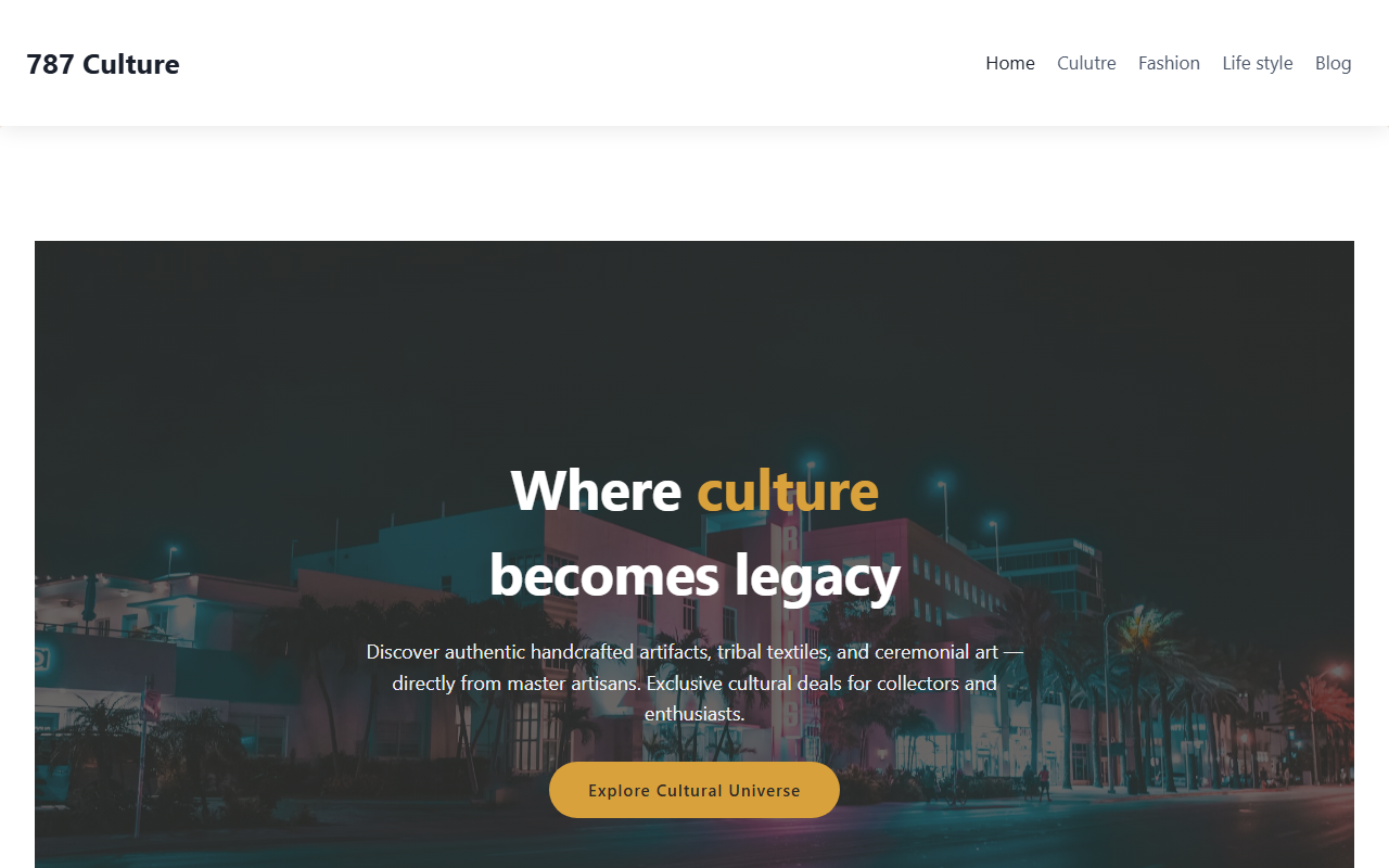 787culture.com screenshot
