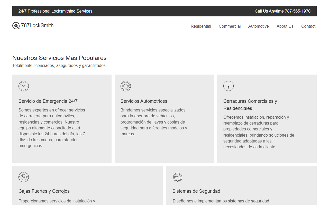 787locksmith.com screenshot