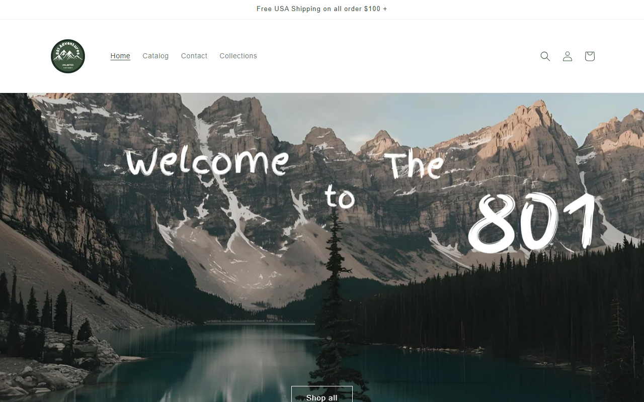 801adventures.com screenshot