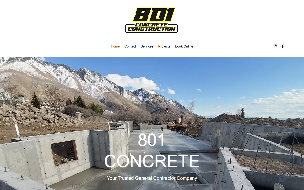 801concrete.com screenshot
