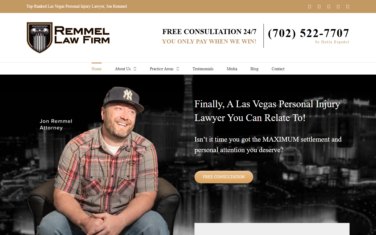 801injurylawfirm.com screenshot