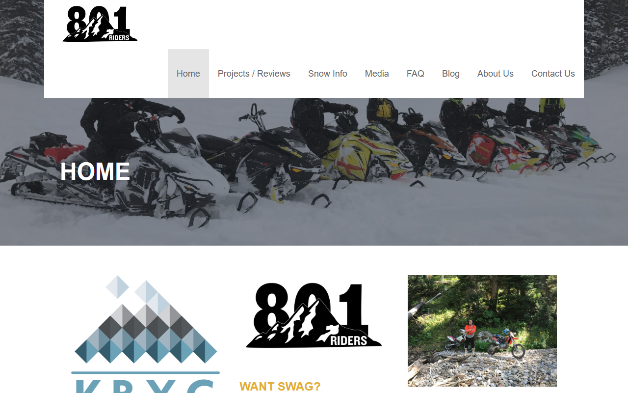801mtnriders.com screenshot
