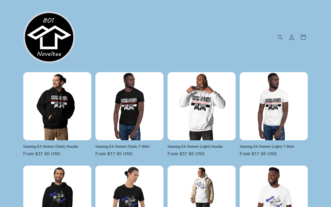 801noveltee.com screenshot