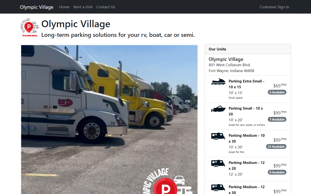 801parking.com screenshot