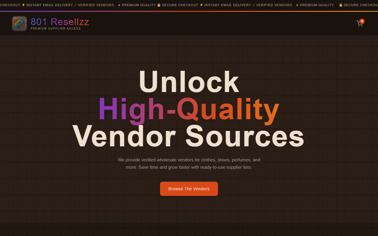 801resellzz.com screenshot