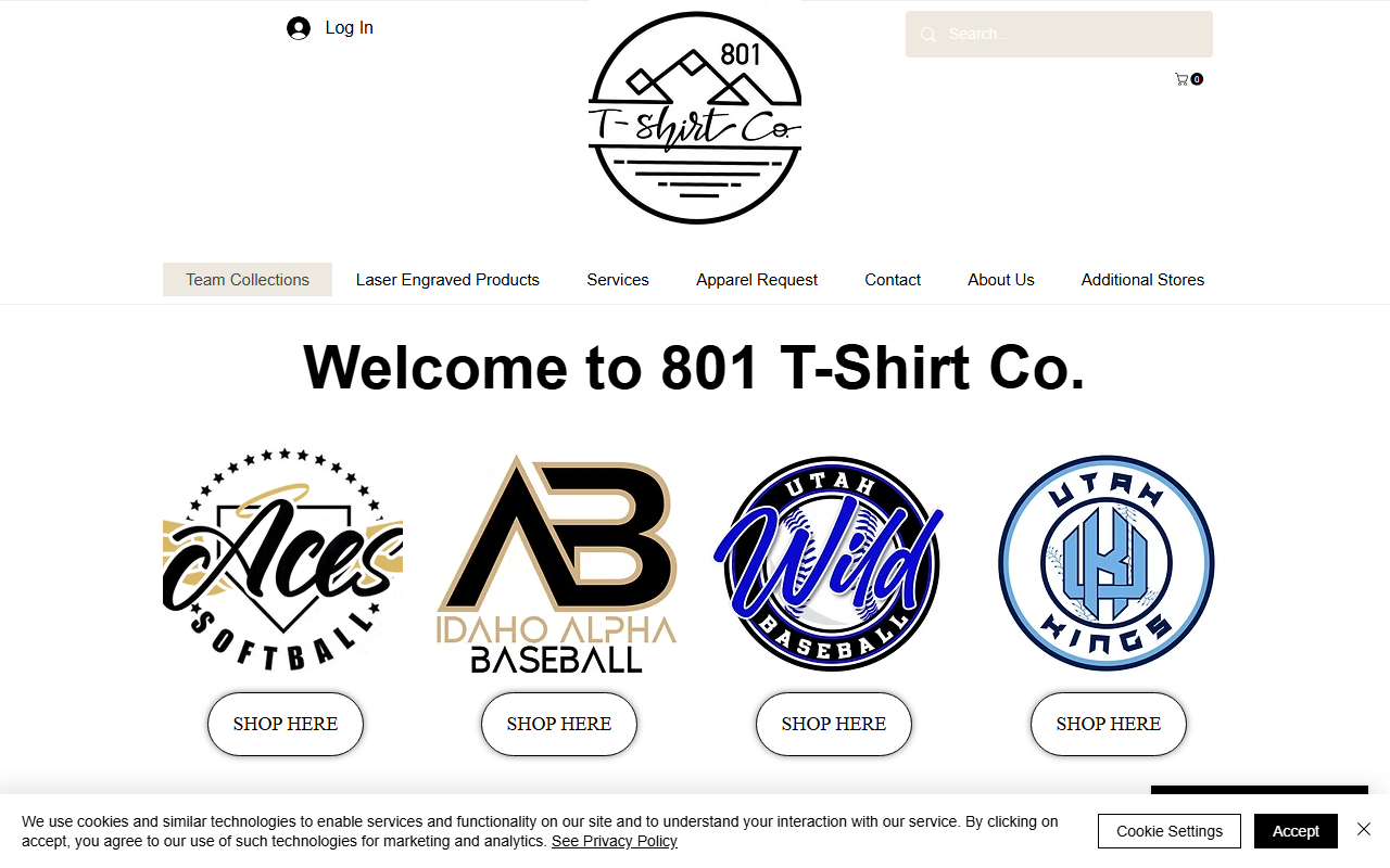801tshirtco.com screenshot