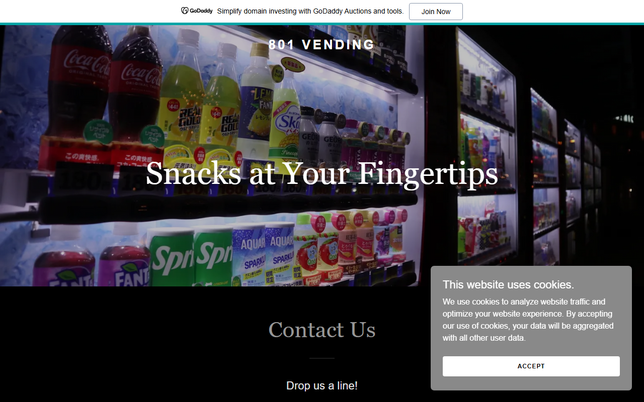 801vending.com screenshot