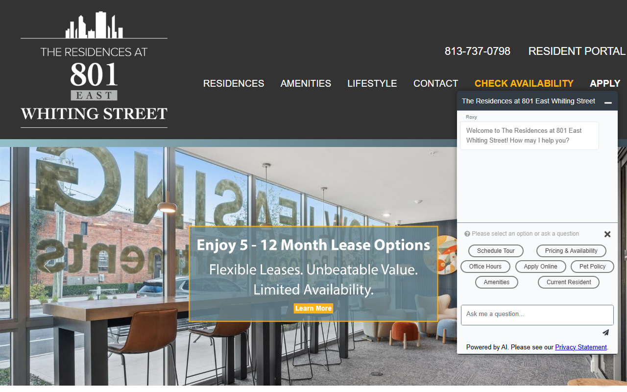 801whiting.com screenshot