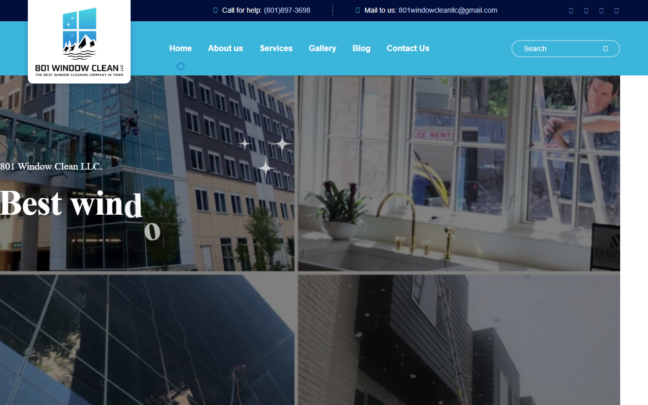 801windowclean.com screenshot