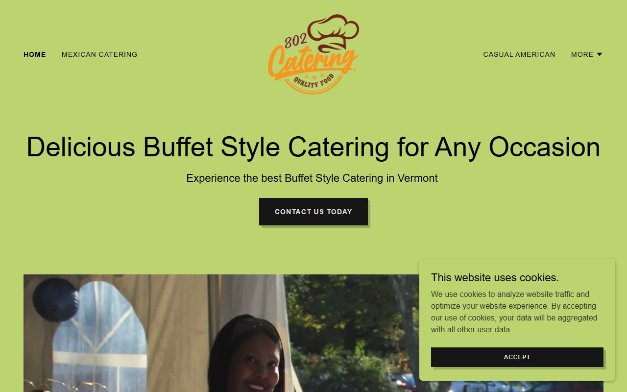 802catering.com screenshot
