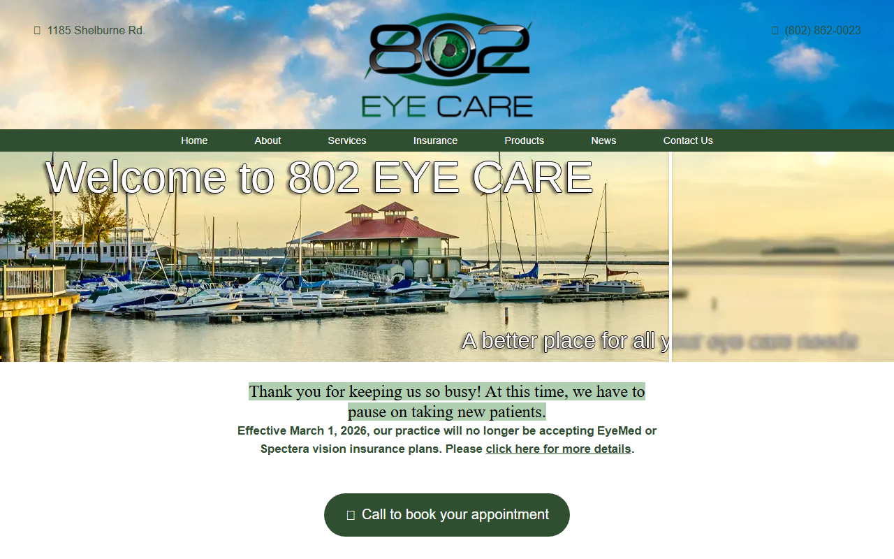 802eyecare.com screenshot