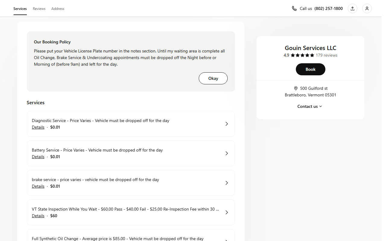 802inspections.com screenshot