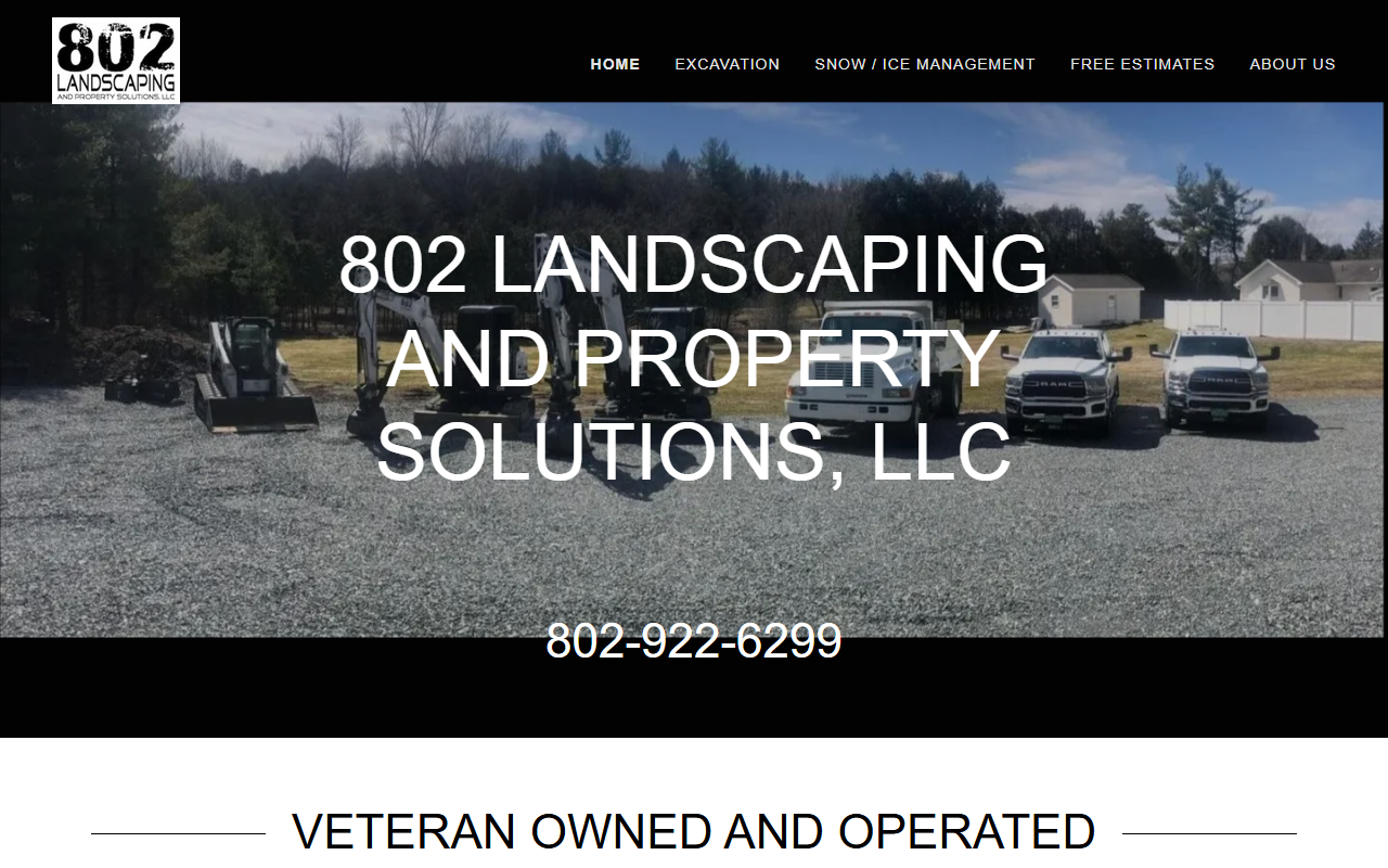 802landscaping.com screenshot