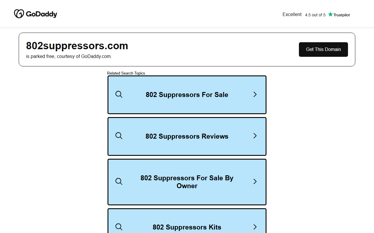 802suppressors.com screenshot