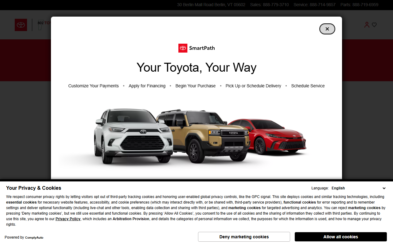 802toyotareviews.com screenshot