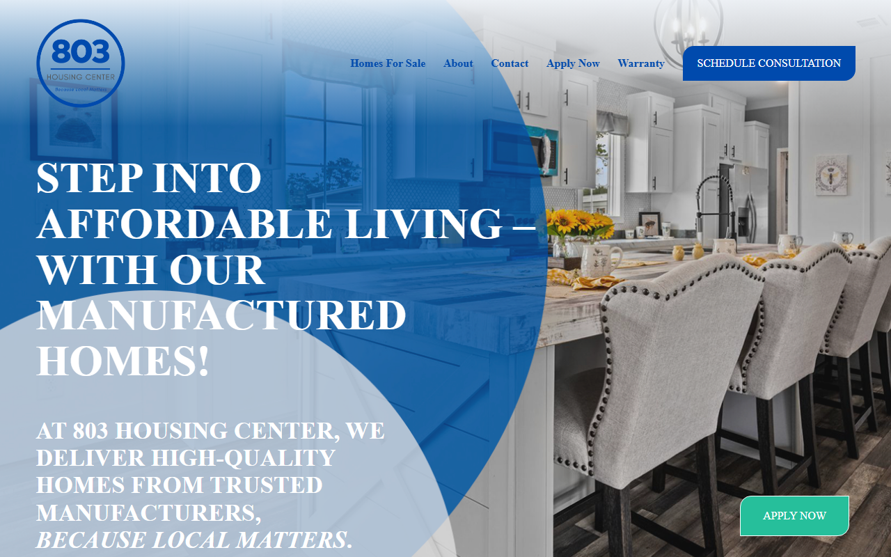 803housingcenter.com screenshot
