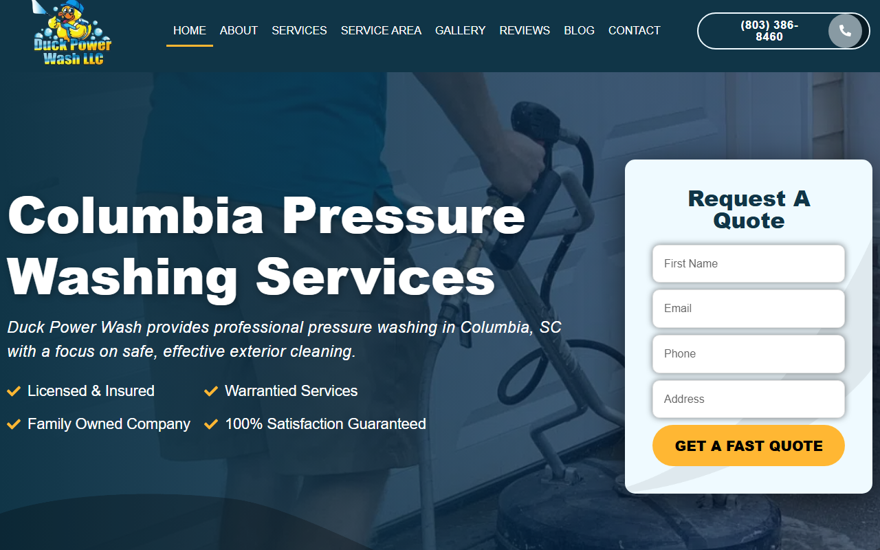 803powerwash.com screenshot