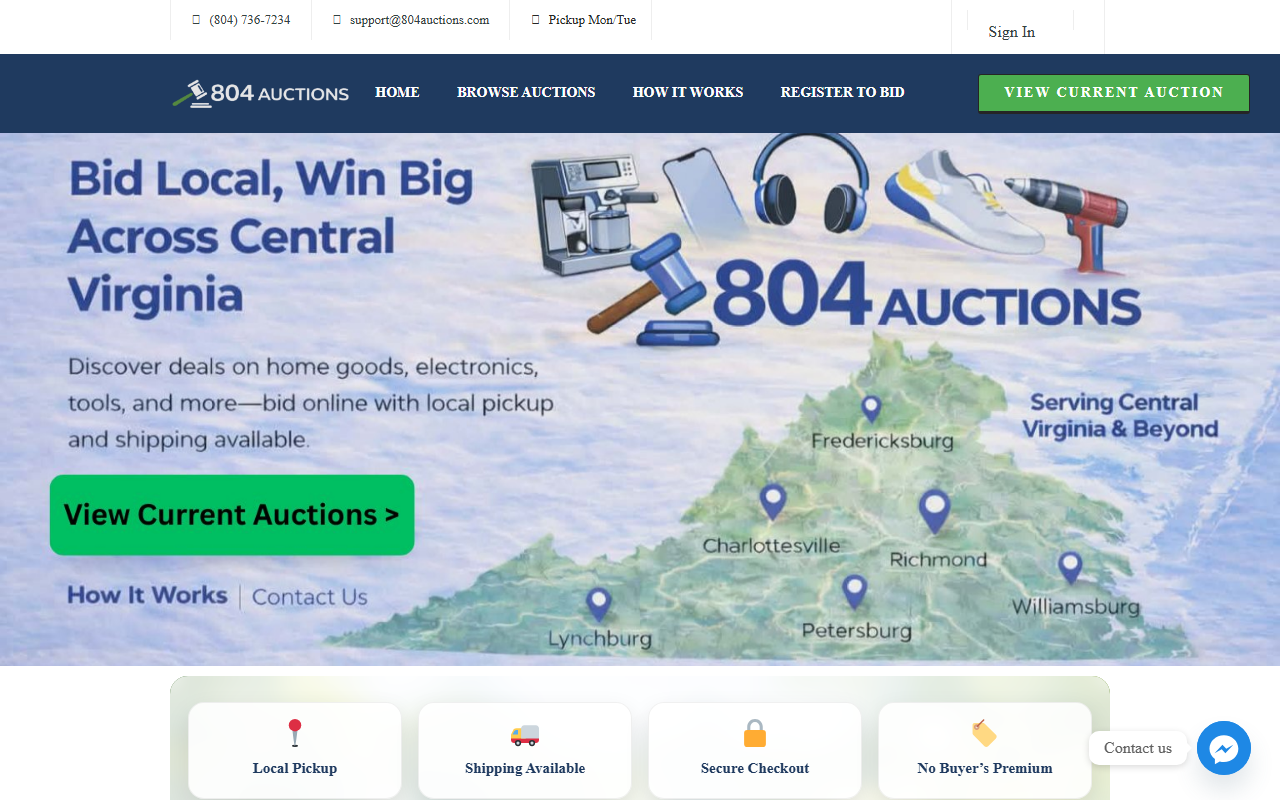 804auctions.com screenshot