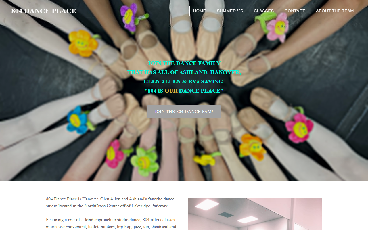 804danceplace.com screenshot