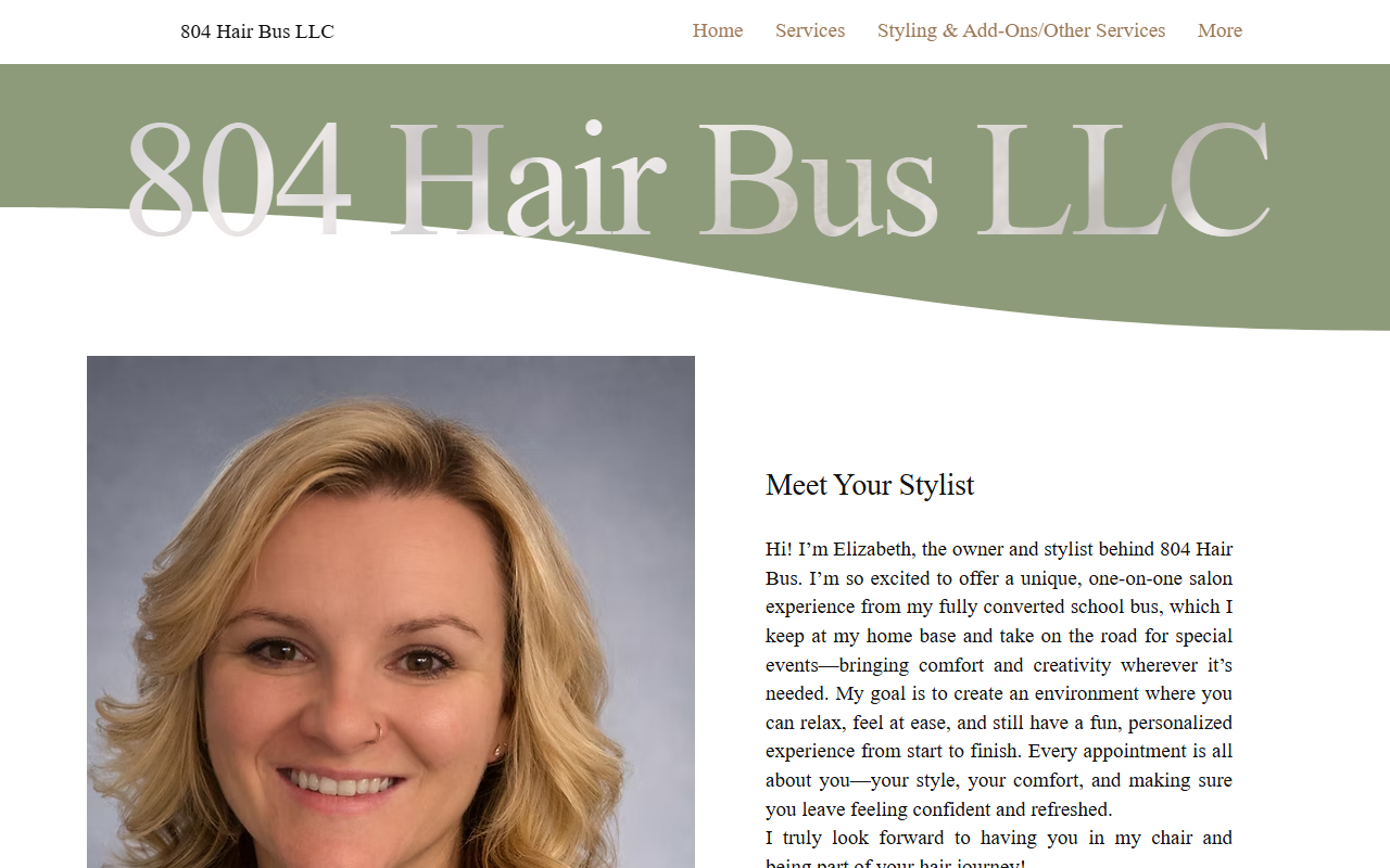804hairbusllc.com screenshot